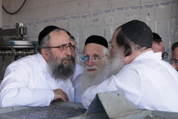 חברי בד"ץ 'שארית ישראל' במשחטה