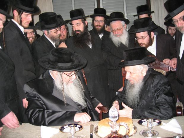 עם כ"ק האדמו"ר מצאנז. צילום: משה גולדשטיין
